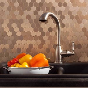 Aspect Matted Metal Backsplash