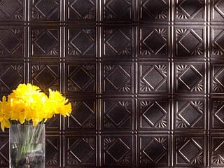 Fasade Backsplash - Traditional 4 in Smoked Pewter