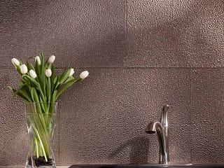 Fasade Backsplash - Hammered in Brushed Nickel