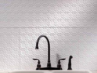 Fasade Backsplash - Traditional 6 in Gloss White