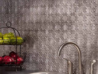 Fasade Backsplash - Traditional 4 in Galvanized Steel