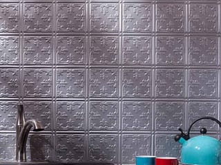 Fasade Backsplash - Traditional 10 in Argent Silver