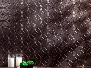 Fasade Backsplash - Rings in Smoked Pewter