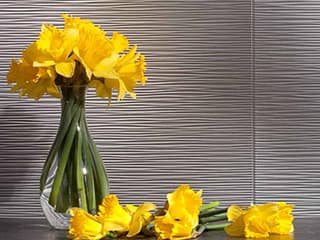 Fasade Backsplash - Ripple in Argent Silver