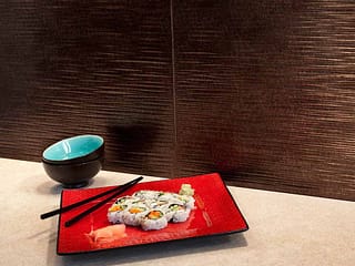 Fasade Backsplash - Ripple in Smoked Pewter