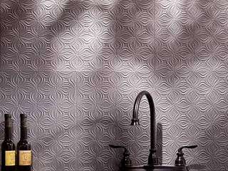 Fasade Backsplash - Lotus in Argent Silver