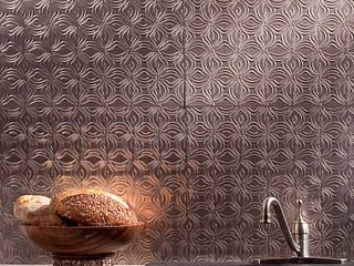 Fasade Backsplash - Lotus in Brushed Nickel