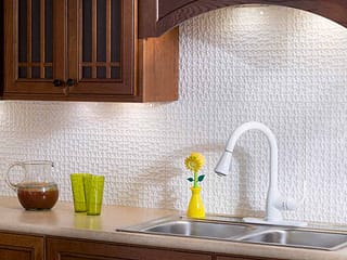 Fasade Backsplash - Terrain in Gloss White