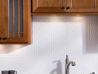 Fasade Backsplash - Terrain in Matte White