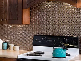 Fasade Backsplash - Terrain in Brushed Nickel