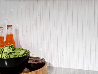 Fasade Backsplash - Skyline in Gloss White