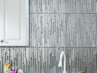 Fasade Backsplash - Skyline in Brushed Steel
