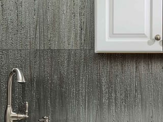 Fasade Backsplash - Rain in Brushed Steel