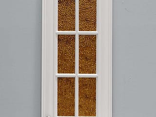 Cabinet Door with Fasade Hammered in Antique Bronze