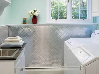 Fasade Wall Panel-Quilted in Brushed Aluminum