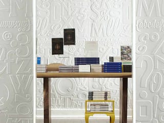 Fasade Wall Panel-Alphabet in Matte White