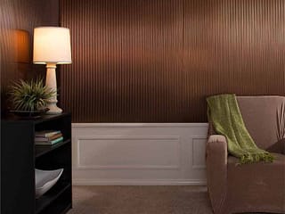 Fasade Wall Panel-Rib in Oil-Rubbed Bronze