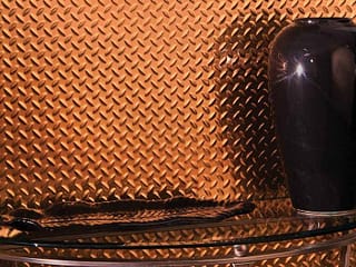 Fasade Wall Panel-Diamond Plate in Polished Copper