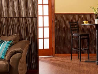 Fasade Wall Panel-Dunes in Oil-Rubbed Bronze Vertical