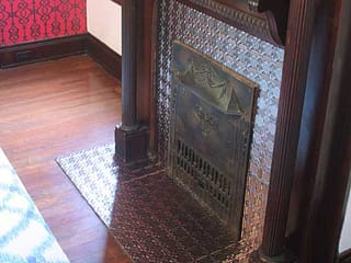 Fireplace with Traditional 6 in Brushed Aluminum