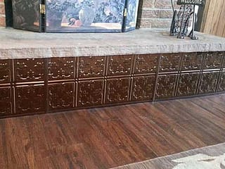 Fireplace with Traditional 10 in Polished Copper