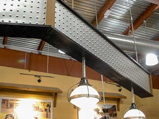 Light Soffit with Fasade Dome in Argent Silver