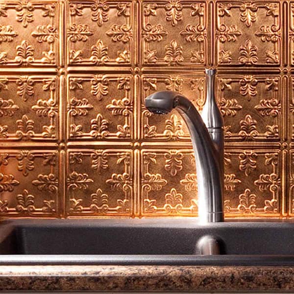 Fasade Backsplash - Traditional 10 in Antique Bronze