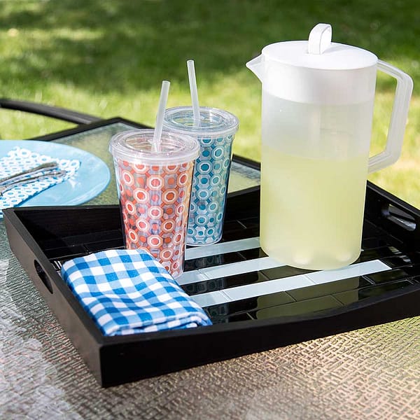 Serving Tray with Aspect Glass Tiles