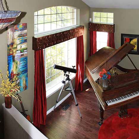 Drapery Cornice with Fasade Traditional 1 in Oil-Rubbed Bronze