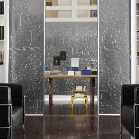 Fasade Wall Panel-Alphabet in Galvanized Steel