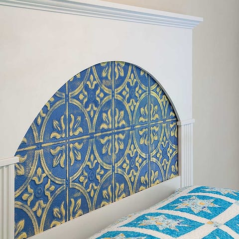 Headboard with Fasade Traditional 2-Matte White (Custom-Painted)