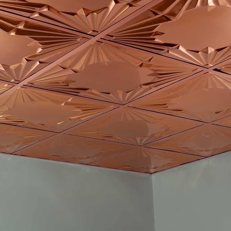 Fasade Ceiling Tile in Art Deco