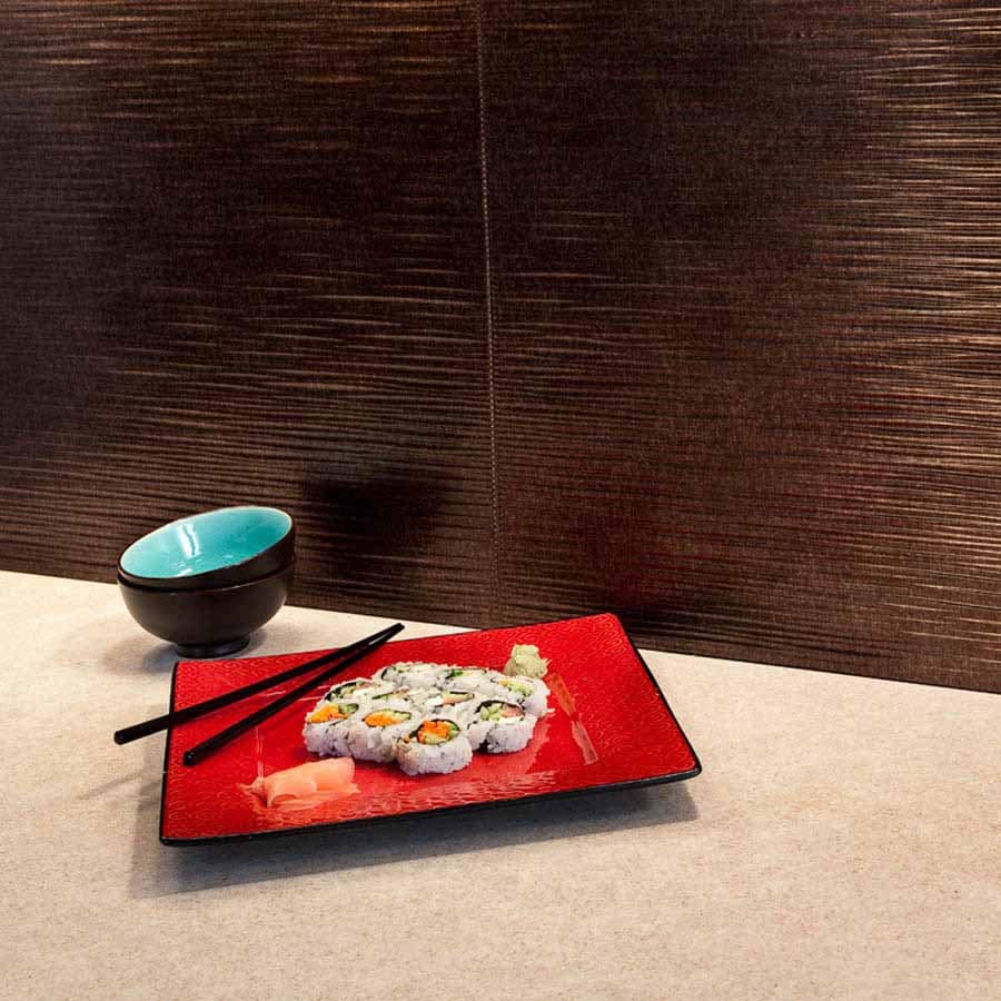 Fasade Backsplash - Ripple in Smoked Pewter