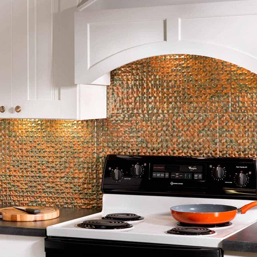 Fasade Backsplash - Terrain in Copper Fantasy
