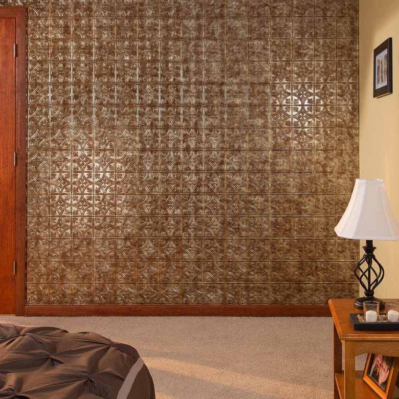 Fasade Wall Panel-Traditional 1 in Bermuda Bronze