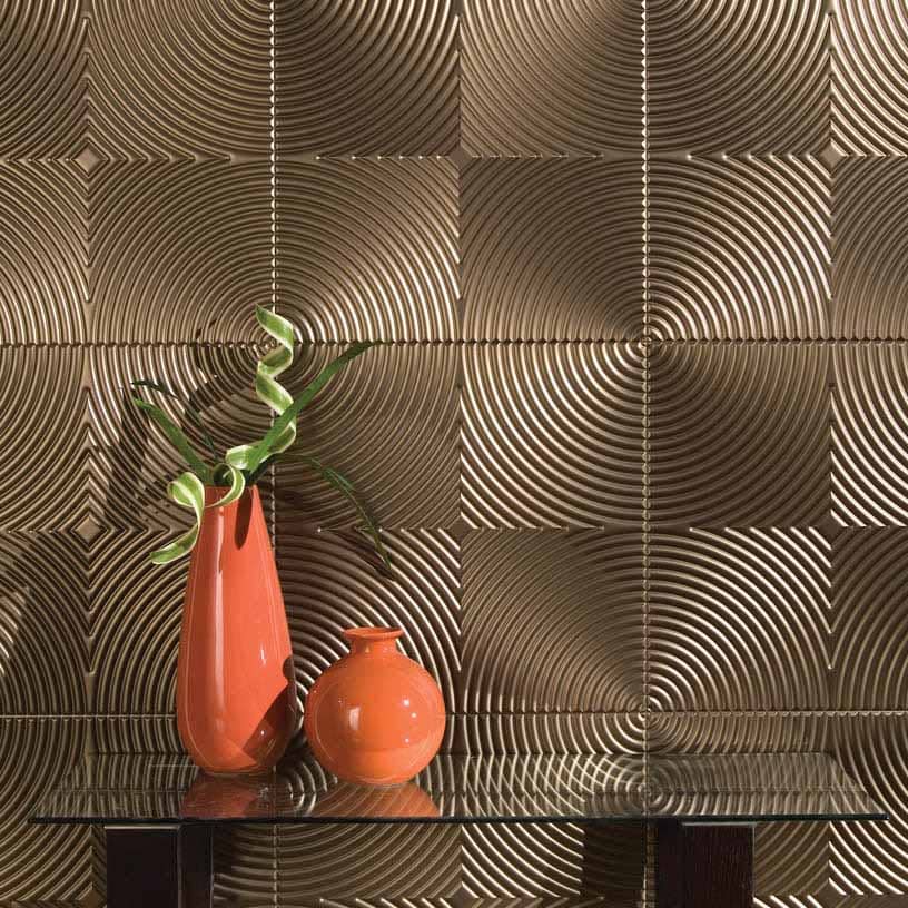 Fasade Wall Panel-Echo in Oil-Rubbed Bronze