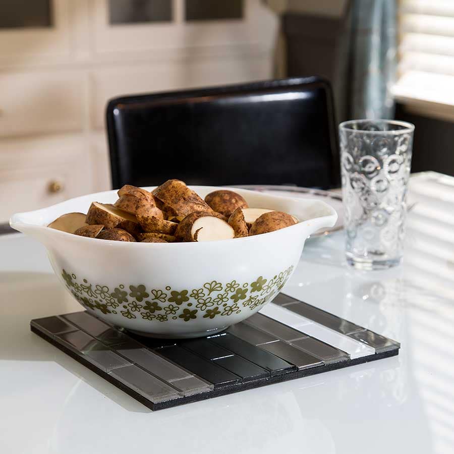 Trivet with Aspect Glass Tiles