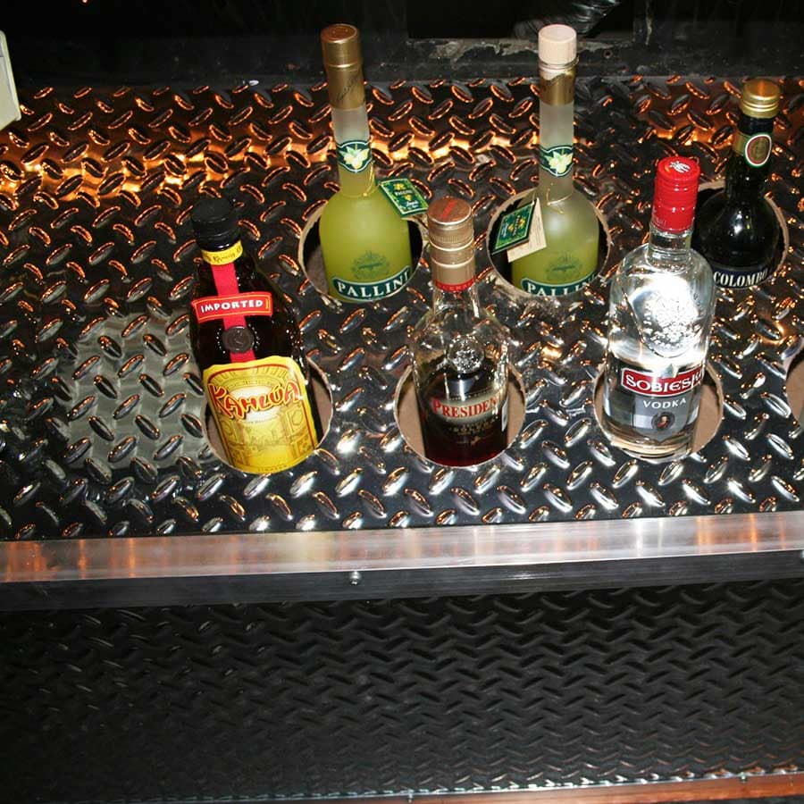 Bar Area with Fasade Diamond Plate