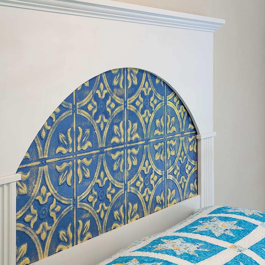 Headboard with Fasade Traditional 2-Matte White (Custom-Painted)