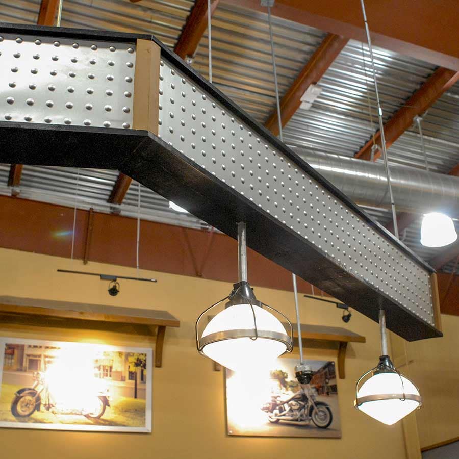 Light Soffit with Fasade Dome in Argent Silver