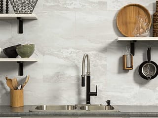 Palisade Wall Tile in Iced Pewter