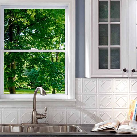 Fasade Backsplash - Traditional 4 in Gloss White