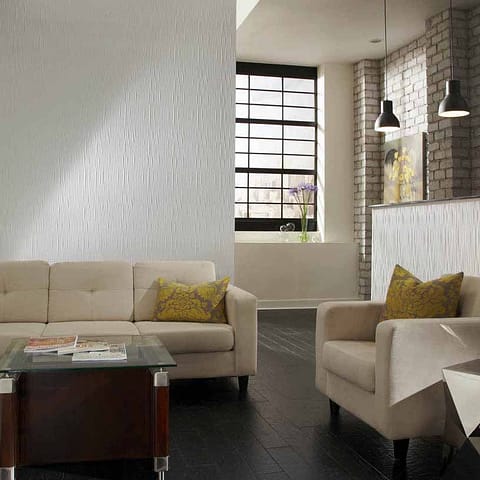 Fasade Wall Panel-Bamboo in Matte White