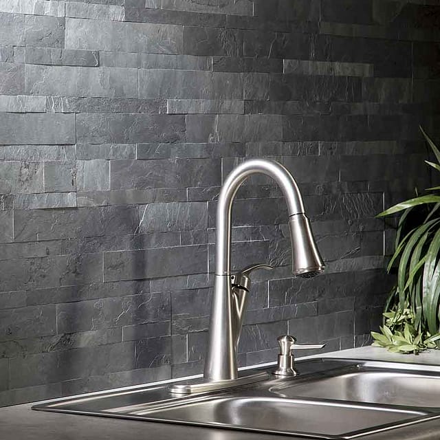 Aspect Stone Tile in Charcoal Slate