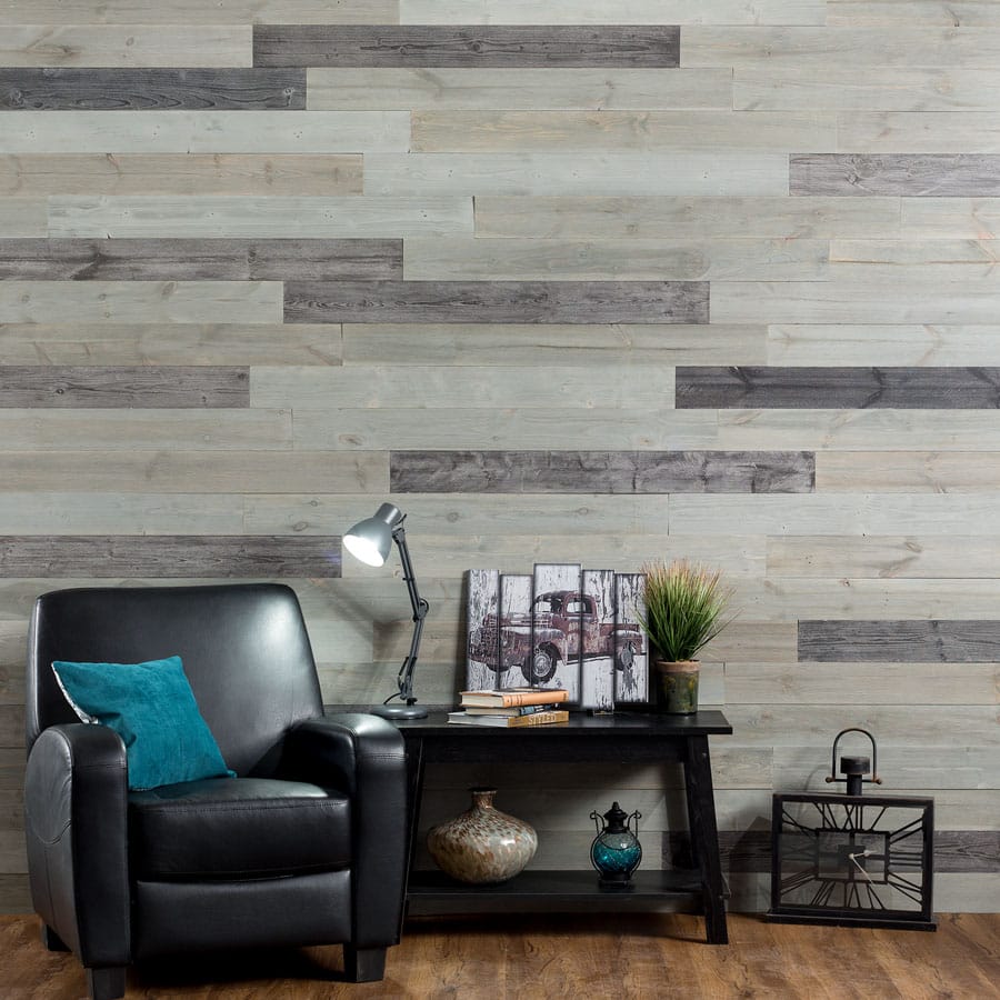 Rustic Grove - Wood Panel in Dark Gray