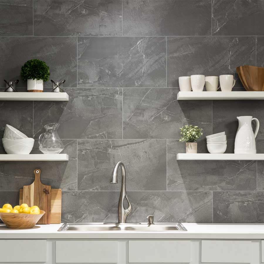 Palisade Wall Panel in Cracked Slate