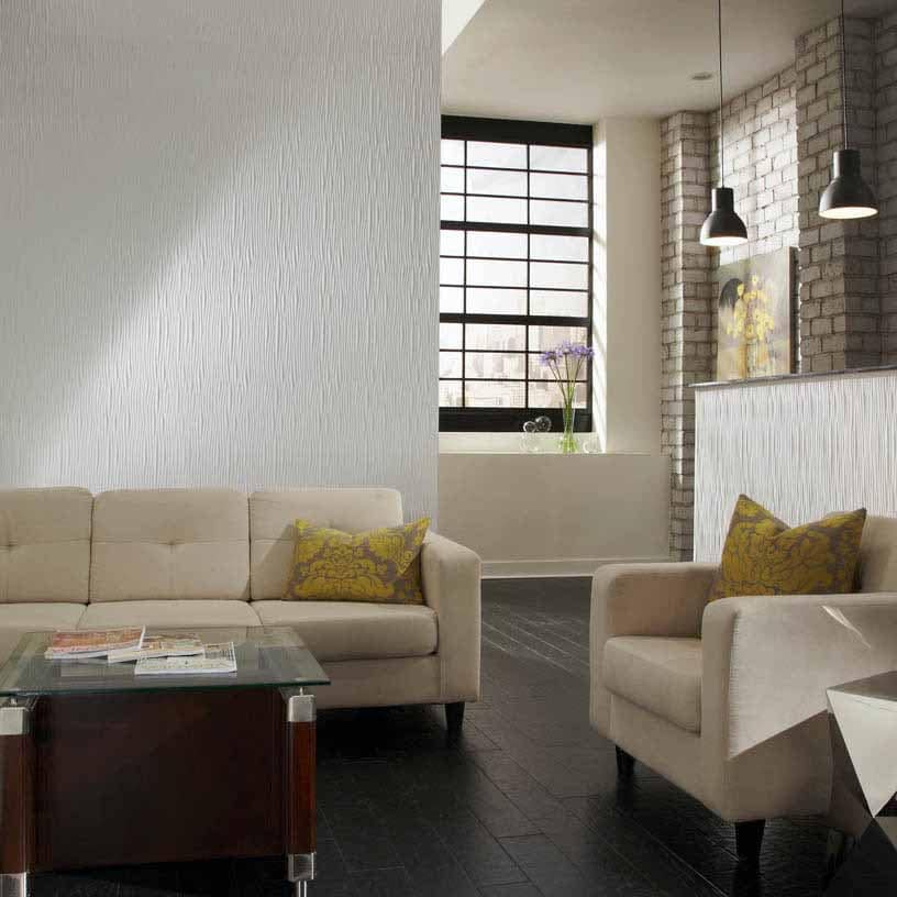 Fasade Wall Panel-Bamboo in Matte White