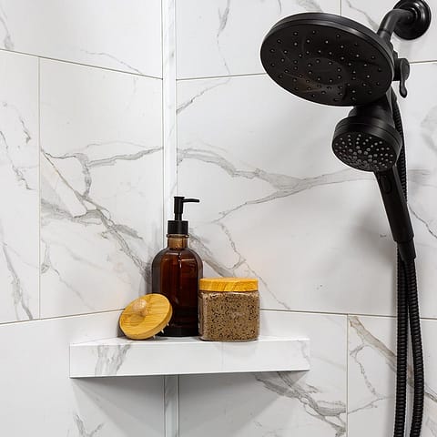 Palisade Matching Shelf in Carrara Marble