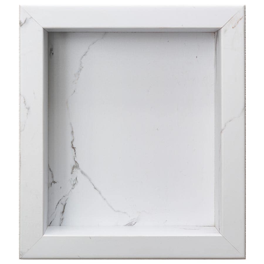 Palisade shower niche in Carrara Marble