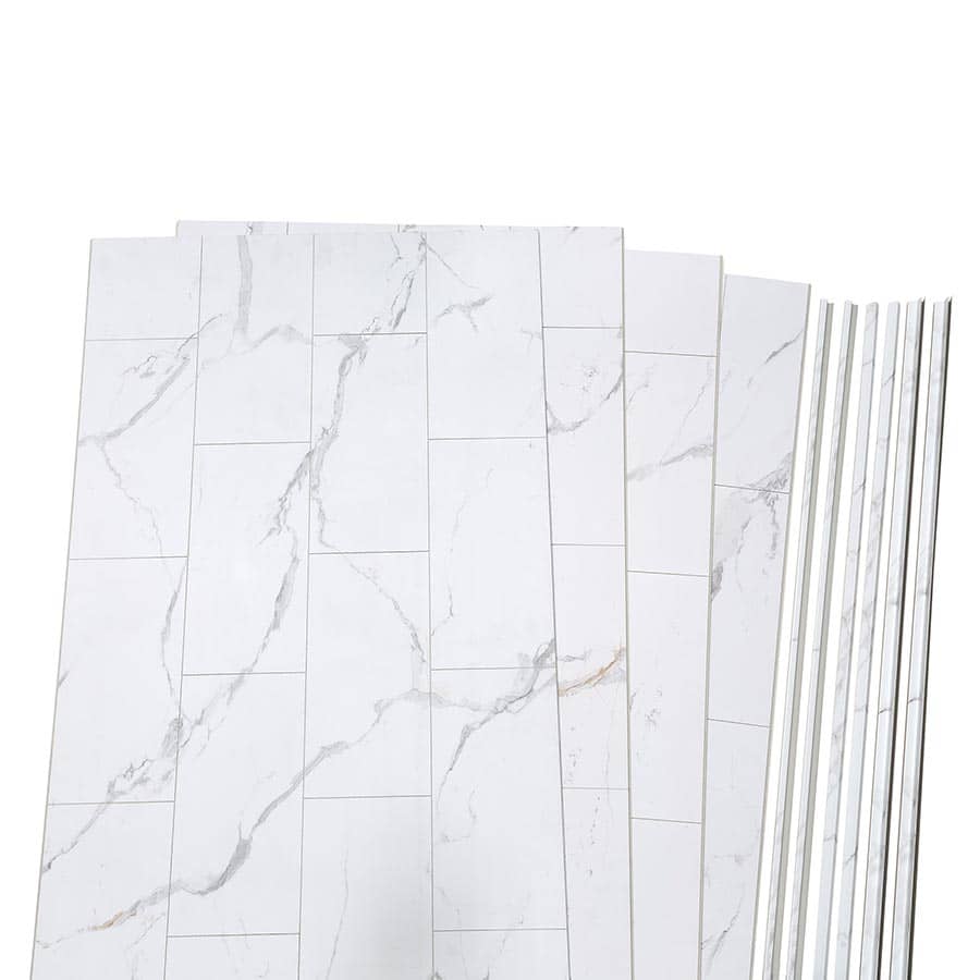 3-wall shower wall system components